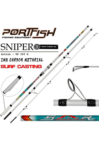 Genel Markalar Portfish Sniper 425 cm 3 Parça Surf Kamış
