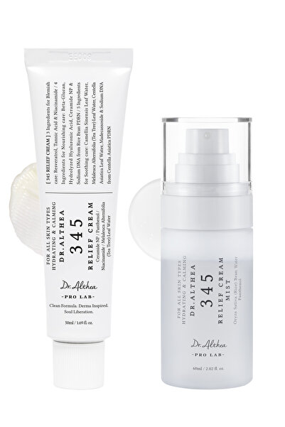 Dr. Althea 345 Relief Cream 50 ml & 345 Relief Cream Mist 60 ml | Hassas Cilt...