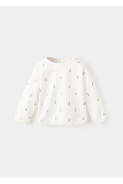 MANGO Baby Desenli pamuklu sweatshirt
