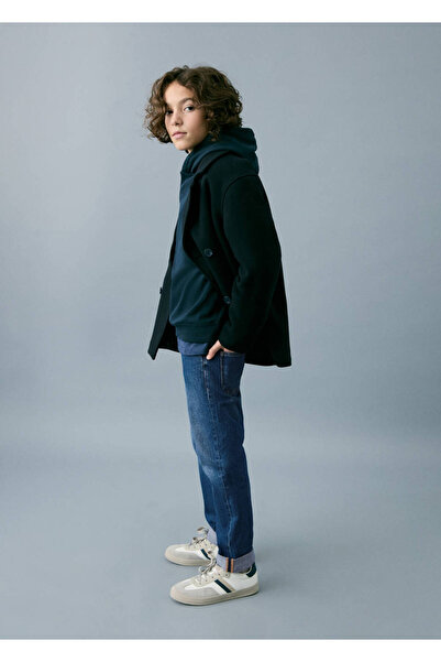 MANGO Kids Paçaları kıvrık jean
