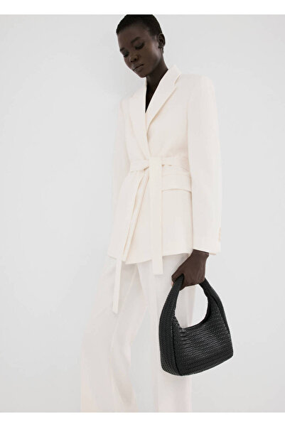 MANGO Woman Fular detaylı blazer ceket