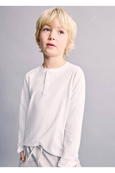 MANGO Baby Tricou din bumbac cu maneca lunga