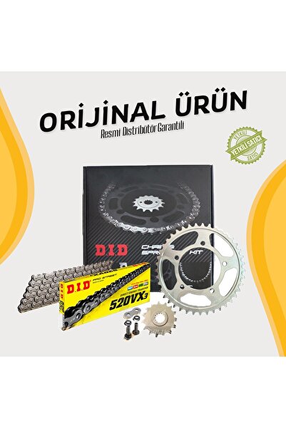 DID SET Dıd Honda Nc750x Dct Zincir Dişli Seti (2021-2025) X-Ringli Zincir (Ç...