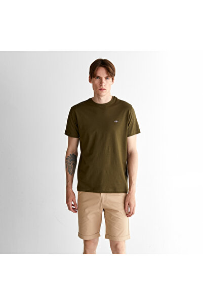 Gant Erkek Yeşil Regular Fit Bisiklet Yaka T-shirt