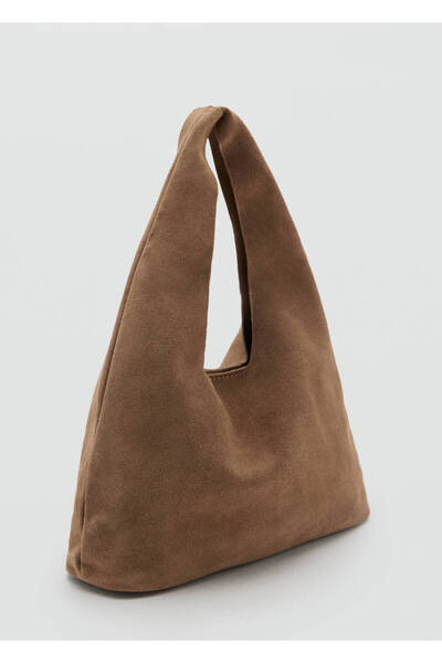 Mango Teen Deri bucket çanta