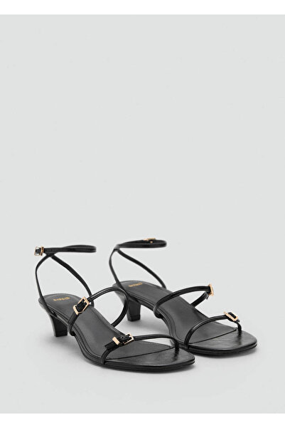 MANGO Woman Kitten topuklu tokalı sandalet