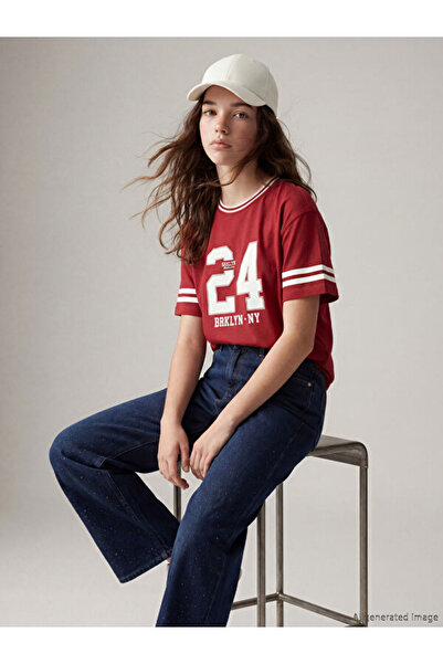 LC Waikiki I Zero Roba Collar Printed Girl's T-Shirt from Freezen Store