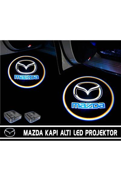 Sm Motors Mazda Araçlar Için Pilli Yapıştırmalı Kapı Altı Led Logo