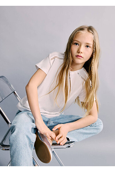 MANGO Kids Paperbag jean