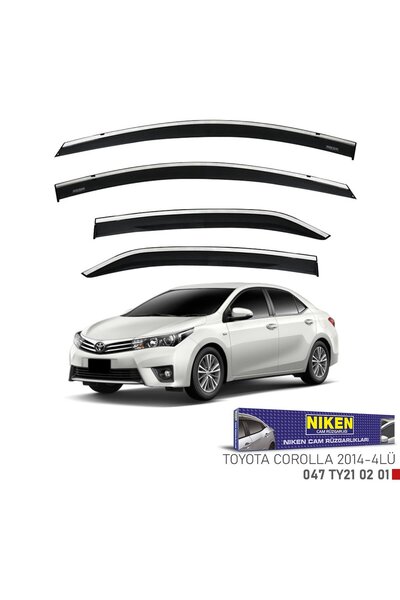 Niken Toyota corolla cam rüzgarlığı kromlu 2014 / 2019