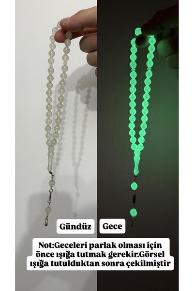 Kehribarstore Cat's Eye Prayer Beads, Phosphorescent Men's Gift Prayer Beads