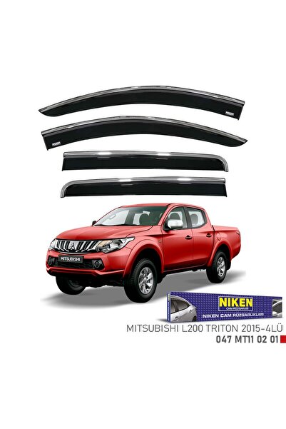 Niken Mitsubishi L200 trition cam rüzgarlığı kromlu 2015+
