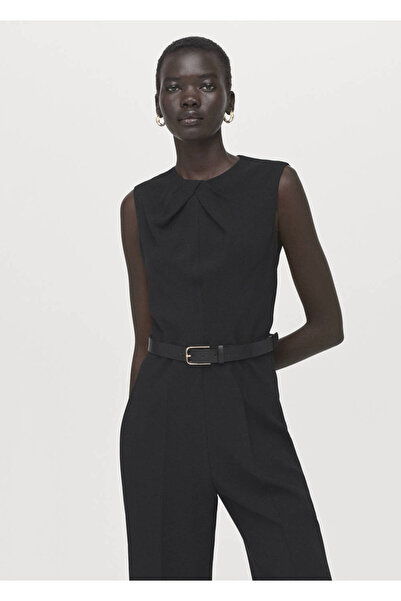 MANGO Woman Takım elbise tarzı kemerli tulum