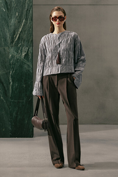 Manuka ΣΧΕΔΙΑΣΜΟΣ παντελόνι palazzo ΚΑΦΕ