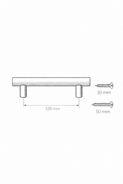 od orient design Sage Green - Natural Wood Drawer and Cabinet Handle Set of 2 (128 mm)