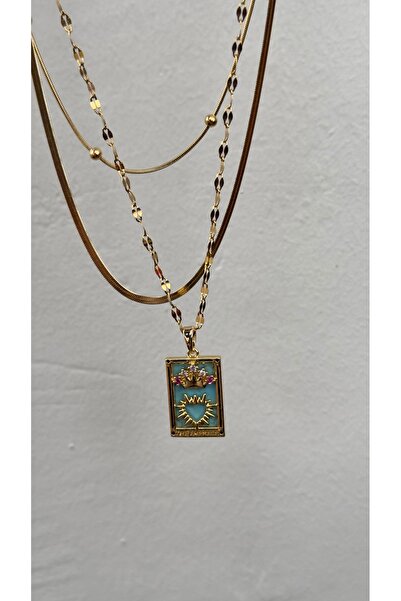 mibrillo Steel Triple Necklace