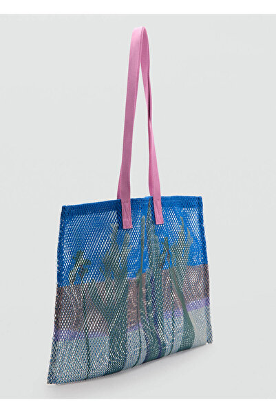 Mango Teen Desenli tote çanta