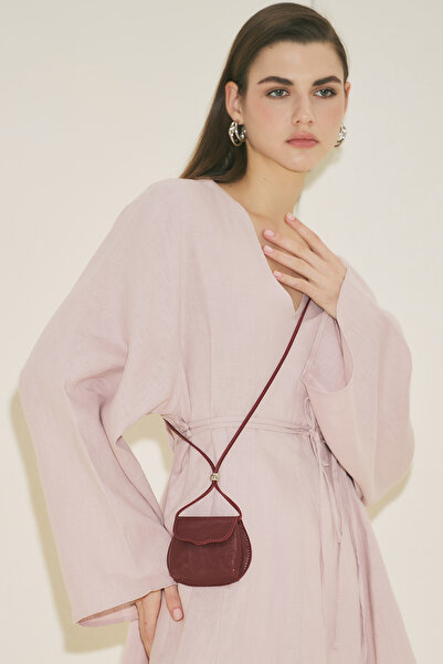 Manuka ΝΙΝΑ ΜΙΝΙ ΤΣΑΝΤΑ ΠΟΡΤΟΦΟΛΙΟΥ ΚΟΚΚΙΝΟ ΜΠΟΡΝΤΟ