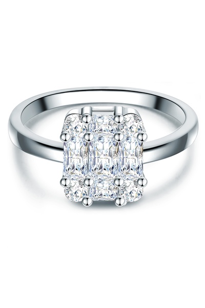 Trilani Silberring Ring Sterling Silber Zirkonia weiß