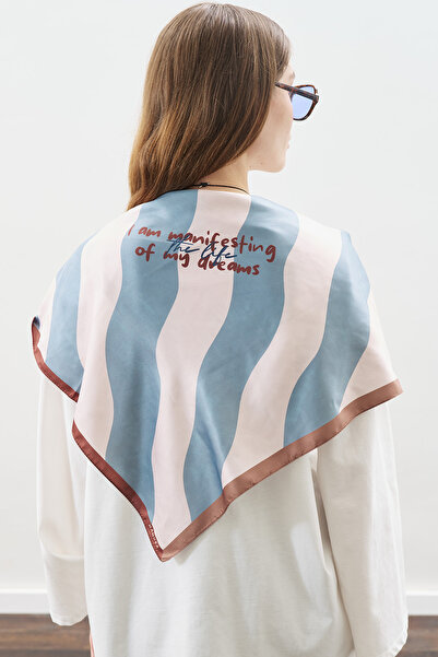 Manuka DESENLİ ORTA BOY SATEN FULAR DREAM