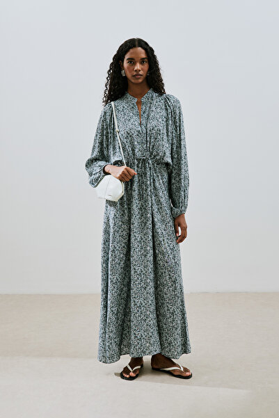 Manuka ΦΟΡΕΜΑ ΜΕ ΣΧΕΔΙΟ ΒΙΣΚΟΣ ΚΟΡΔΟΝΙ LILY INDIGO