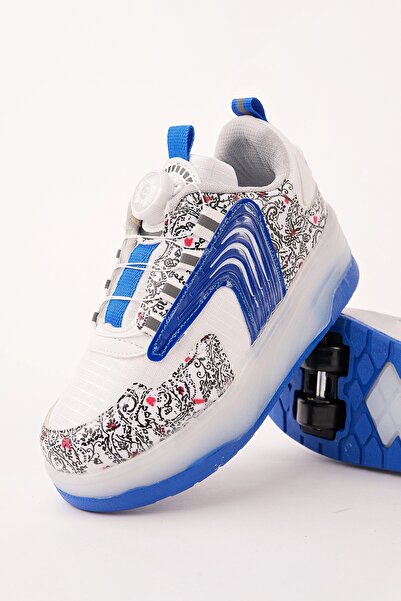 MUGGO FLOW Çocuk Işıklı Patenli Tekerlekli Sneaker Spor Ayakkabı