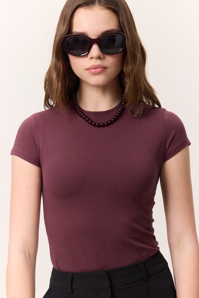 Manuka Short Sleeve Lycra Body Bordo