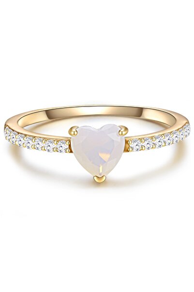 Glanzstücke München Silberring Ring Sterling Silber gelbgold Mondstein (synth...