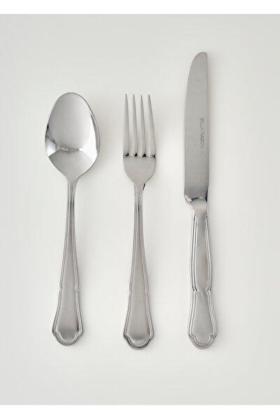 Bella Maison Torino 18 Piece Dinner Fork Spoon Knife Set Silver