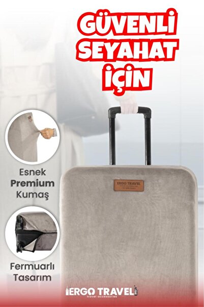 Viscofoam Βαλίτσα Προστατευτική Θήκη Βαλίτσας Βελούδινη Θήκη - Γκρι |   Εργο ...