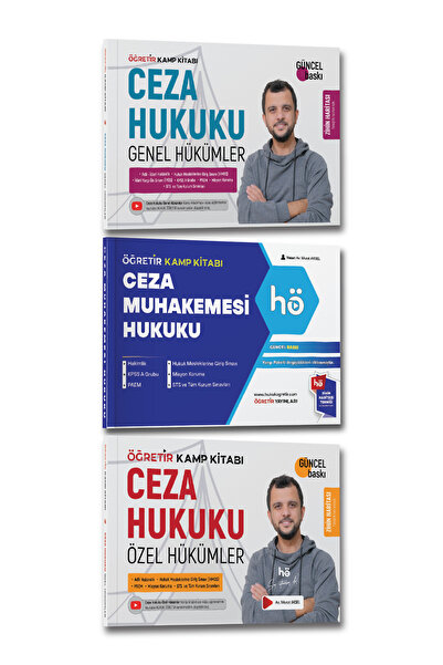 hukuk öğretir 2026 Ceza Özel - Ceza Hukuku Genel Hükümleri - Ceza Muhakemesi ...