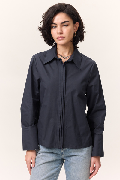 Manuka ΠΟΥΚΑΜΙΣΟ ΕΦΑΡΜΟΓΗΣ ΜΕ ΛΕΠΤΟΜΕΡΗ ΝΕΡΒΟΥΣ ΣΚΟΥΡΟ ΜΠΛΕ