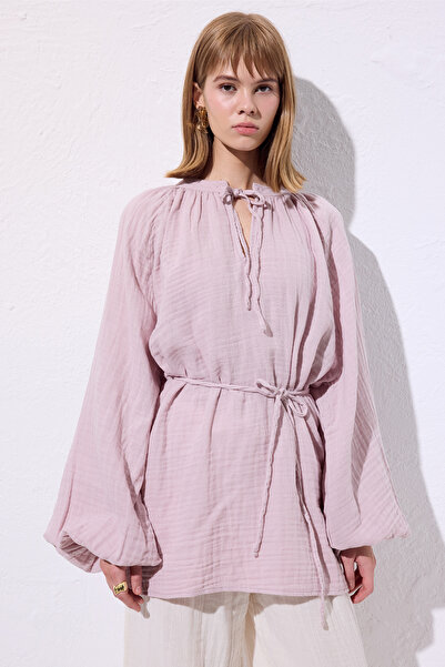 Manuka ΜΟΥΣΛΙΝΑ ΚΟΡΔΟΝΙΑ ΜΠΛΟΥΖΑ ΠΟΥΔΡΑ