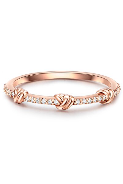 Glanzstücke München Silberring Ring Sterling Silber roségold Zirkonia weiß