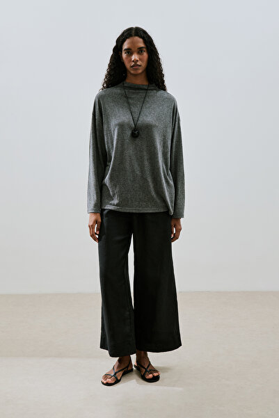 Manuka ΜΠΛΟΥΖΑ ΜΙΚΤΗ ΛΙΝΑΣ ΑΝΘΡΑΚΙΤΙΚΗ