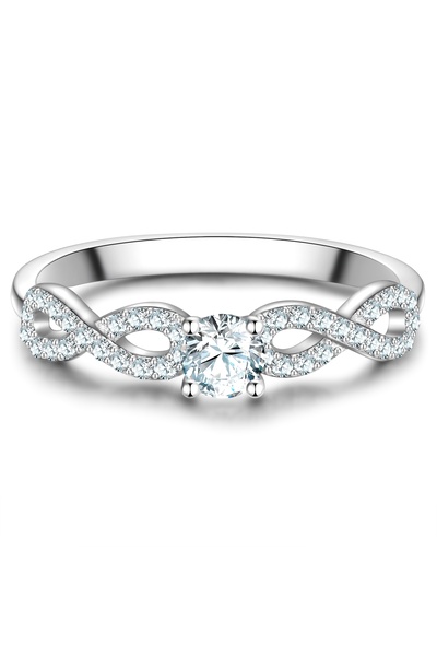 Trilani Silberring Ring Sterling Silber Zirkonia weiß