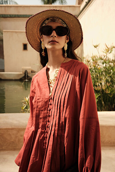 Manuka تونيك فوال برتقالي - تفاصيل مضلعة