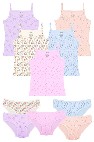 Onurel Σετ εσώρουχα για κορίτσια 5 τεμαχίων με σχέδιο Lycra βαμβακερό εσώρουχο