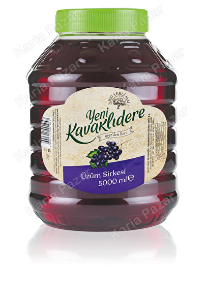 Kavaklıdere Üzüm Sirkesi 5 Lt | Turşuluk Ve Salatalar İçin Doğal Fermente Sirke