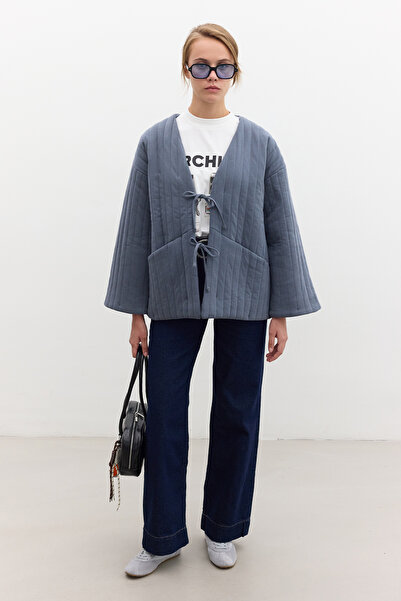 Manuka KAPİTONE BAĞLAMALI MONT İNDİGO