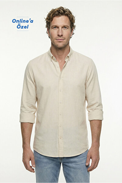 Kiğılı Μακρυμάνικο πουκάμισο με κουμπιά στο γιακά, κανονική εφαρμογή, αθλητικ...