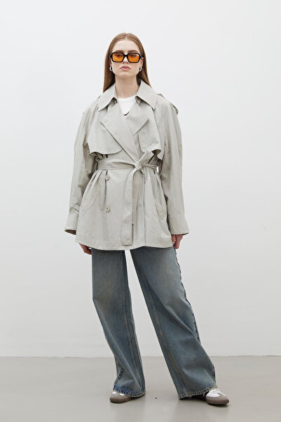 Manuka LIZBON OVERSIZE ΚΟΝΤΟ ΠΡΑΣΙΝΟ ΤΡΕΝΧΟ