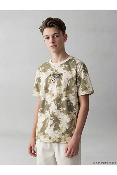 LC Waikiki I Zero Roba Yaka Batik Embroidered Boys' T-Shirt from Freezen Store