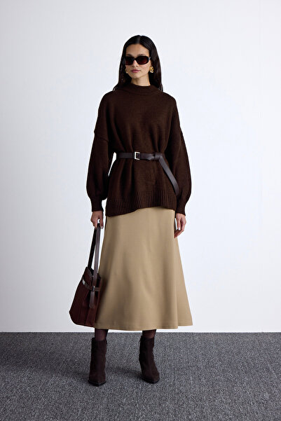 Manuka Cameel sukně - Nastavitelný pas