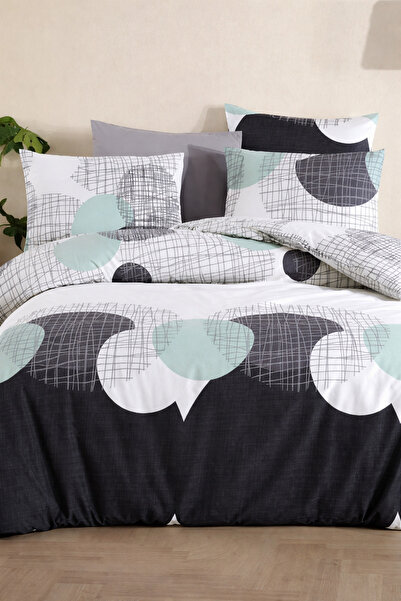 NazeninHome Σετ διπλής παπλωματοθήκης Ranforce 100% βαμβακερό |   Με σεντόνια