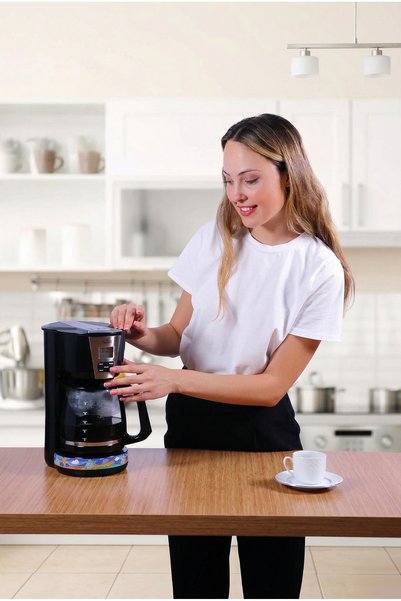 Any Morning Adjustable Timer Filter Coffee Maker, Adjustable Brewing Strength 1000 W 2 L Sh21515B