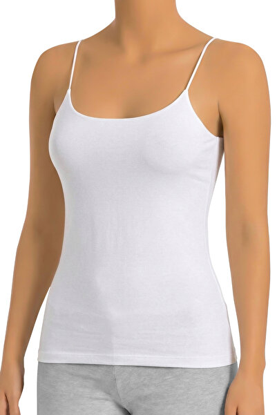 Öts Women's Tank Top with String Straps and Round Neck (96% Cotton - 4% Elast...