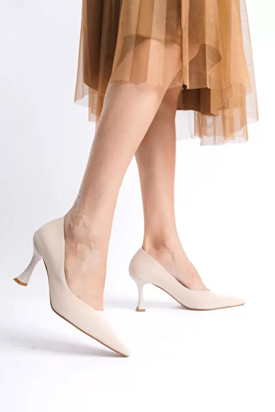 Mulini Γυναικείο Μπεζ Σατέν Στιλέτο TR08MS27E