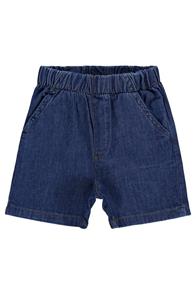 Civil Baby İnce Kot 6-18 Ay Şort - Mavi 12-18 Ay