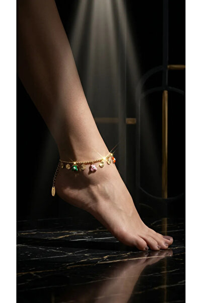 Siya Silver سلسلة فولاذية ملونة بتفاصيل عين من سلسلة خاصة